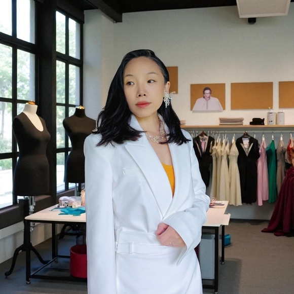 Vintage Crystal Necklace and Crystal Fuax Pearl Earrings Jewelry Set - Picture 6 of 17